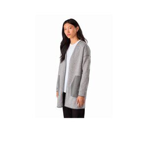 Arc’teryx Extravert Cardigan Jacket Women Heather Grey Fleece Size Medium